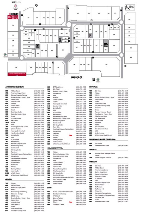 adidas tanger outlet website|Tanger Outlets national harbor map.